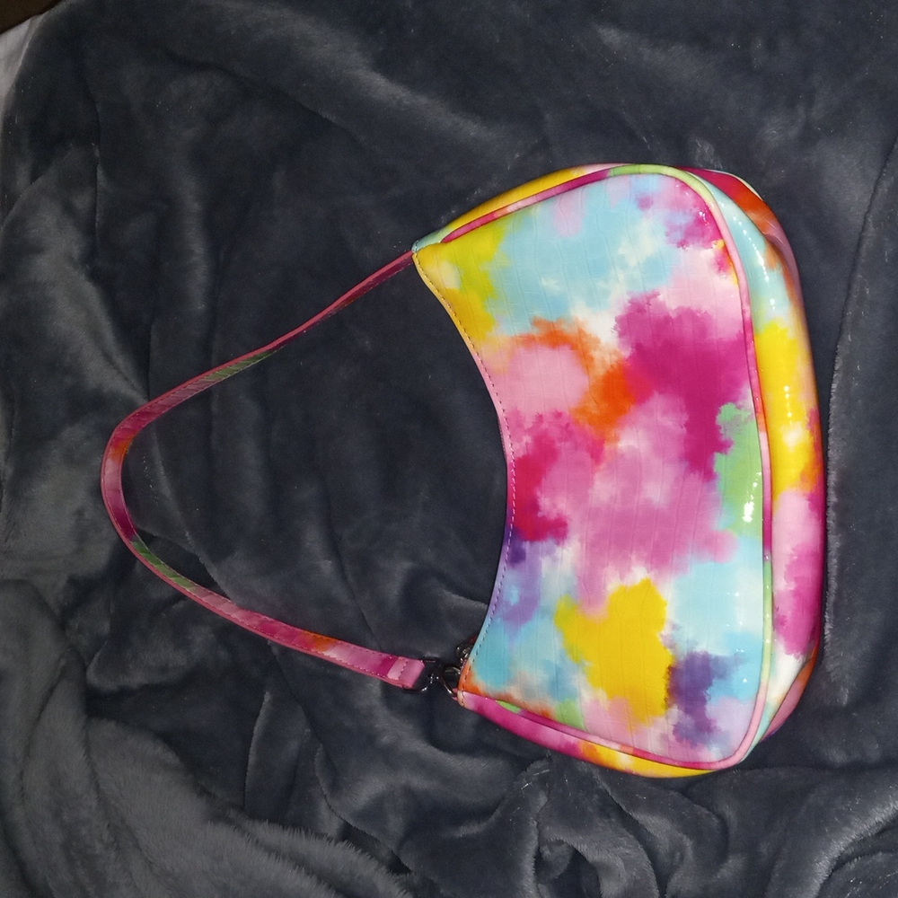 $5 SALE !!! Tie dye print baguette shoulder bag